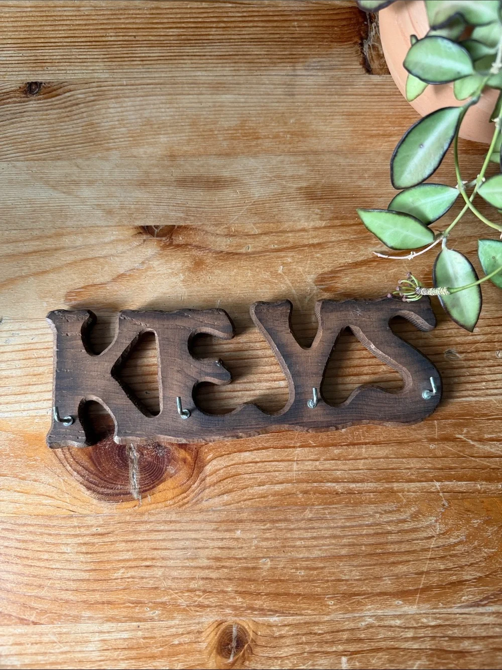 Vintage Wooden Key Holder